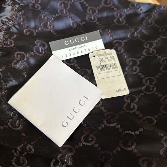 Gucci Bamboo Ring Hobo in Burgundy Metallic Leather - Picture 4 of 17